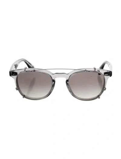 Pre-owned Brunello Cucinelli Wayfarer Gradient Sunglasses In Gray
