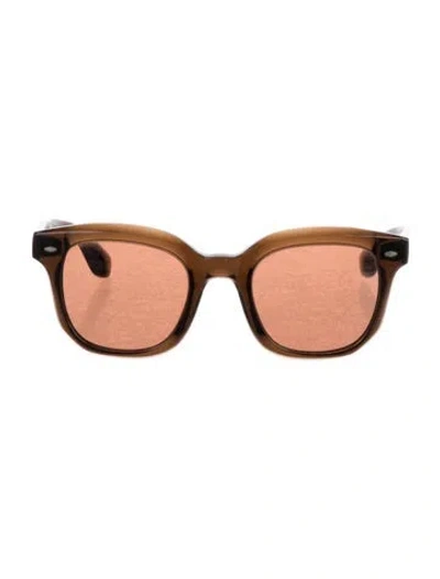 Pre-owned Brunello Cucinelli Wayfarer Tinted Sunglasses In Brown