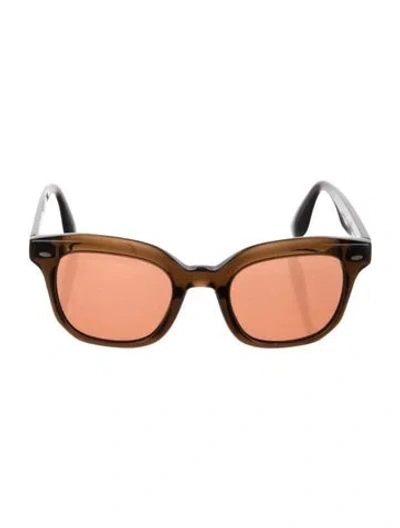Pre-owned Brunello Cucinelli Wayfarer Tinted Sunglasses In Brown