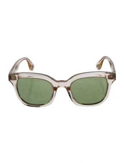 Pre-owned Brunello Cucinelli Wayfarer Tinted Sunglasses In Transparent
