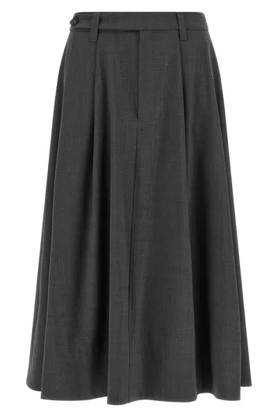 Brunello Cucinelli Wheel Skirt In Black