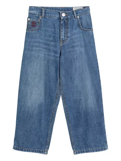 BRUNELLO CUCINELLI WHISKERING-EFFECT JEANS