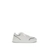Brunello Cucinelli Leather Sneakers With Shiny Details In White