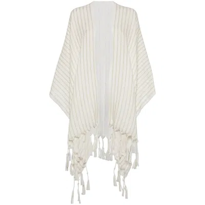 BRUNELLO CUCINELLI WHITE CAPES