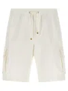 Brunello Cucinelli Cargo Pocket Bermuda Shorts Bermuda And Short White In White
