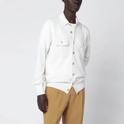 BRUNELLO CUCINELLI BRUNELLO CUCINELLI | WHITE CASHMERE CARDIGAN