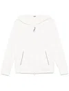 Brunello Cucinelli Women's Cotton And Silk Blend Hoodie In White