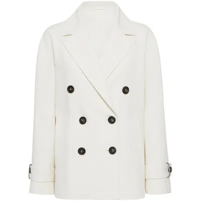 BRUNELLO CUCINELLI WHITE COATS