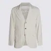 Brunello Cucinelli Velvet Blazer Jacket In White