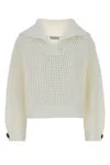 Brunello Cucinelli Women Sparkling Net Cotton Hooded Cardigan In Neutral