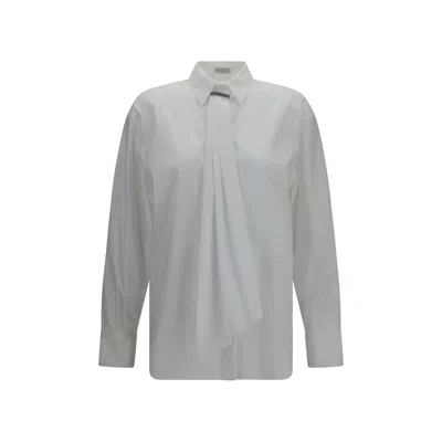 Brunello Cucinelli Monili-embellished Cotton Shirt In White