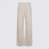 Brunello Cucinelli Biiege Cotton Denim Jeans In White