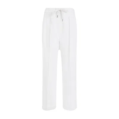 Brunello Cucinelli Trouser In White