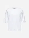 Brunello Cucinelli White Cotton Monili Sweater