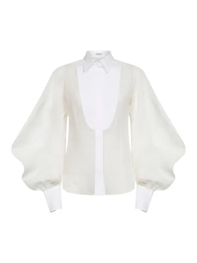 Brunello Cucinelli White Cotton Organza Shirt