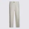 Brunello Cucinelli White Cotton Pants In White