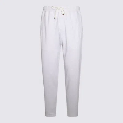Brunello Cucinelli White Cotton Pants
