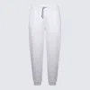 Brunello Cucinelli Drawstring Tapered-leg Joggers In Pearl