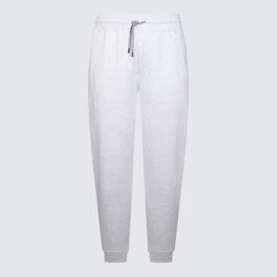 Brunello Cucinelli White Cotton Pants In Pearl