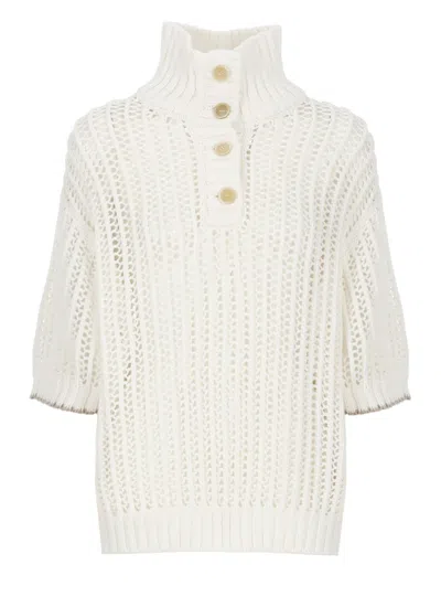 BRUNELLO CUCINELLI BRUNELLO CUCINELLI WHITE COTTON POLO SHIRT