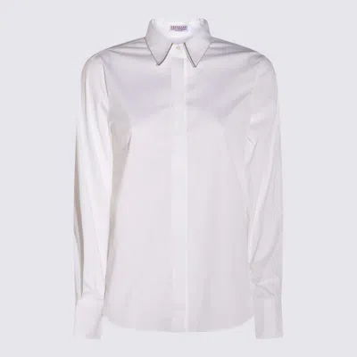 Brunello Cucinelli White Cotton Shirt