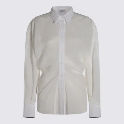 Brunello Cucinelli White Cotton Shirt