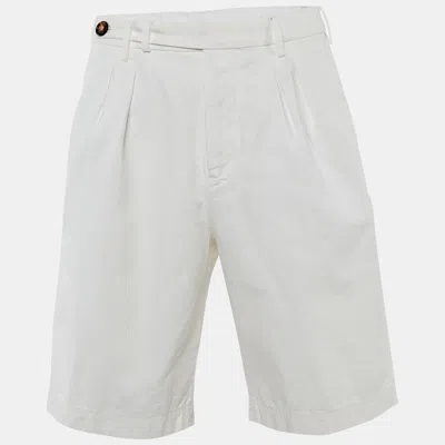 Pre-owned Brunello Cucinelli White Cotton Shorts M