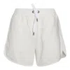 Brunello Cucinelli Elastic Drawcord Waist Shorts In Panama