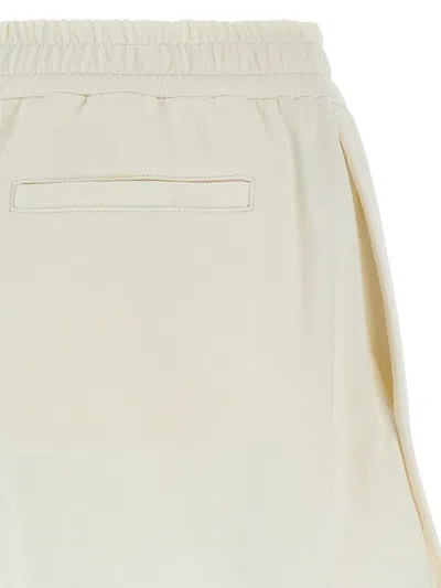 Brunello Cucinelli White Cotton Shorts In Panama