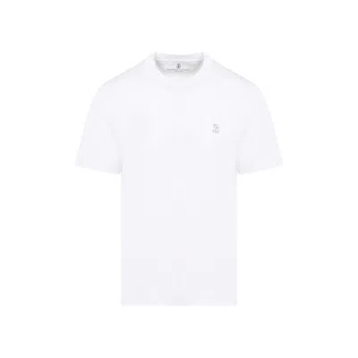 BRUNELLO CUCINELLI BRUNELLO CUCINELLI WHITE COTTON SWEATER