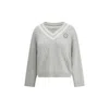Brunello Cucinelli White Cotton Sweatshirt In Gray