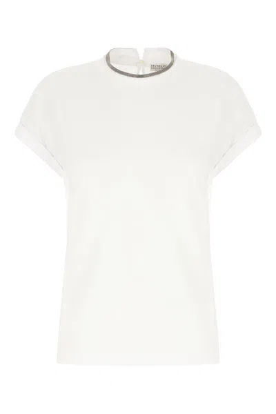 Brunello Cucinelli White Cotton T-shirt