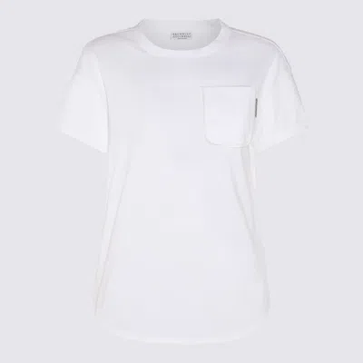 Brunello Cucinelli White Cotton T-shirt