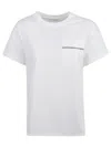 BRUNELLO CUCINELLI WHITE COTTON T-SHIRT