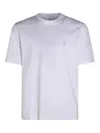 BRUNELLO CUCINELLI WHITE COTTON T-SHIRT