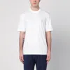 Brunello Cucinelli Light Grey Crew Neck Cotton T-shirt In White
