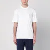 Brunello Cucinelli Light Grey Crew Neck Cotton T-shirt In White