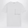 Brunello Cucinelli White Cotton T-shirt With Shiny Pocket Women