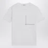 Brunello Cucinelli White Cotton T-shirt With Shiny Pocket Women
