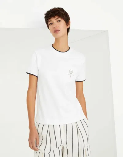 Brunello Cucinelli Woman T-shirt White Size 3xl Cotton