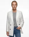 Brunello Cucinelli Double-breasted Blazer In White