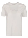 BRUNELLO CUCINELLI WHITE CREW NECK T-SHIRT