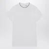 Brunello Cucinelli Women's Monili Collar Round Neck T-shirt Shirt In White