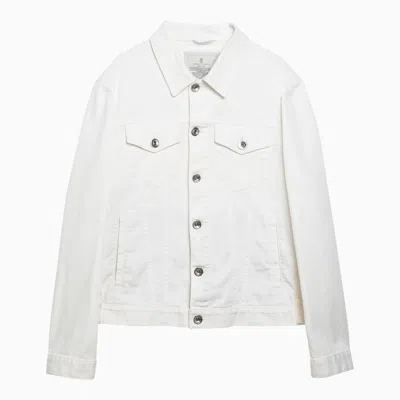 BRUNELLO CUCINELLI BRUNELLO CUCINELLI WHITE DENIM JACKET