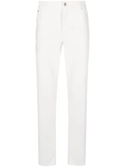 BRUNELLO CUCINELLI WHITE DENIM JEANS