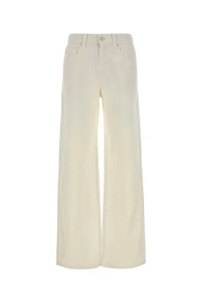 Brunello Cucinelli White Denim Jeans In Neutral