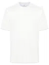 Brunello Cucinelli White Cotton Faux Layering T-shirt In White