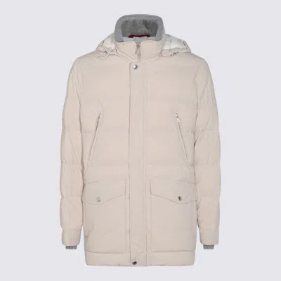 Brunello Cucinelli Coats Blacks And Greys In Neutral