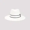 Brunello Cucinelli Straw Fedora With Wide Brim In White