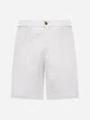 Brunello Cucinelli Men Garment-dyed Bermuda Shorts In Twisted Cotton Gabardine